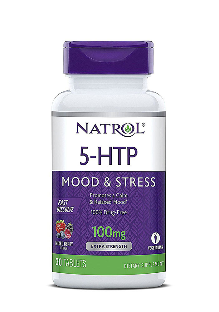 Natrol 5-HTP смесь ягод для настроения и стресса — 100 мг — 30 таблеток Natrol
