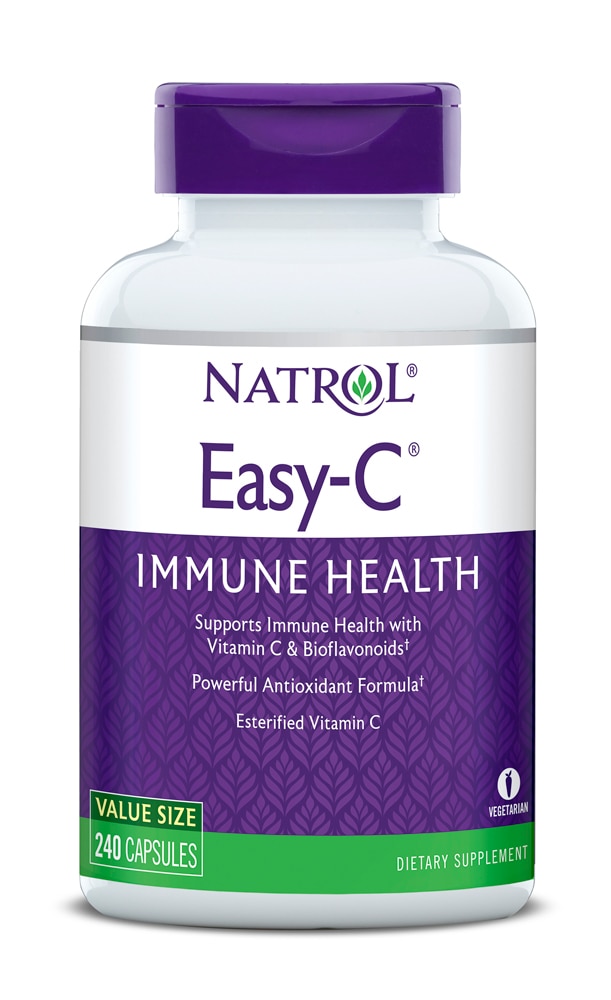 Natrol Easy-C® — 500 мг — 240 вегетарианских капсул Natrol