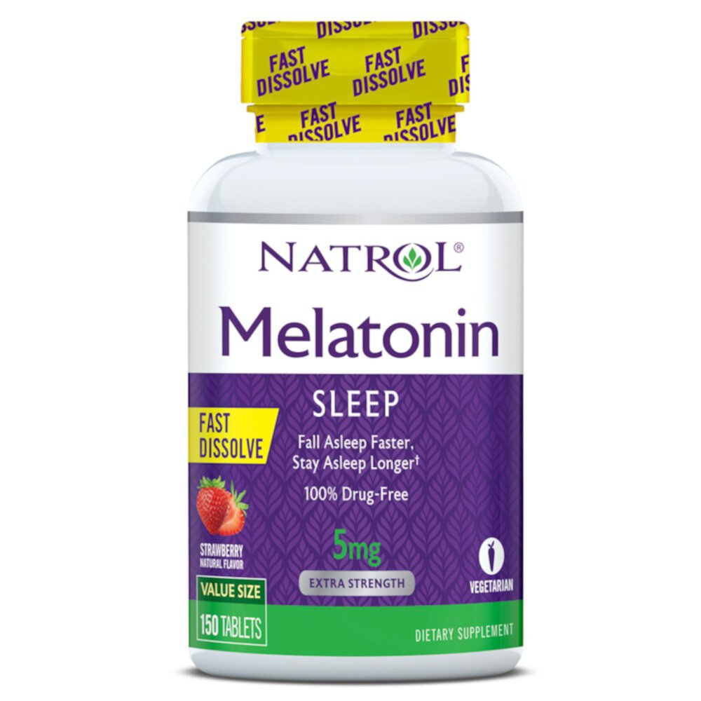 Мелатонин - 5 мг - 150 таблеток - Natrol Natrol
