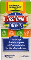 Fast Food Enzymes™ -- 90 Vegetarian Capsules (Вегетарианские капсулы) Natural Balance