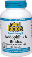 Acidophilus & Bifidus -- 10 billion cells - 180 Capsules (Капсулы) Natural Factors