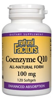 Coenzyme Q10 -- 100 mg - 120 Softgels (Мягкие капсулы) Natural Factors