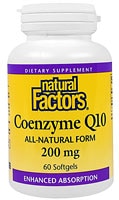 Coenzyme Q10 -- 200 mg - 60 Softgels (Мягкие капсулы) Natural Factors