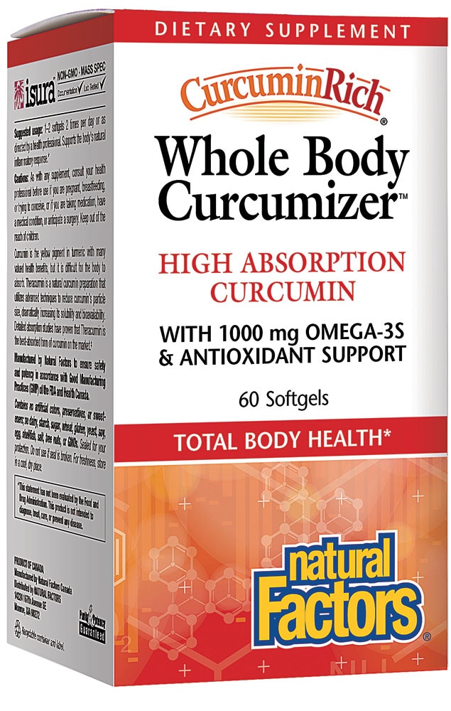 CurcminRich® Whole Body Optimizer -- 60 Softgels (Мягкие капсулы) Natural Factors