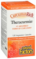 Natural Factors CurcuminRich™ Theracurmin™ -- 120 вегетарианских капсул Natural Factors