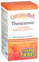 CurcuminRich™ Theracurmin™ — 30 мг — 60 вегетарианских капсул Natural Factors