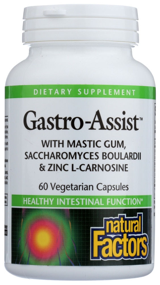 Gastro-Assist - 60 вегетарианских капсул - Natural Factors Natural Factors