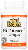 Комплекс Hi Potency B — 50 мг — 90 капсул Natural Factors