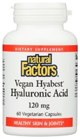 Hyabest Гиалуроновая кислота, 120 мг, 60 вегетарианских капсул Natural Factors