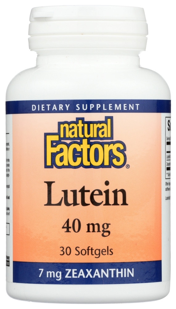 Лютеин Natural Factors -- 40 мг -- 30 мягких капсул Natural Factors