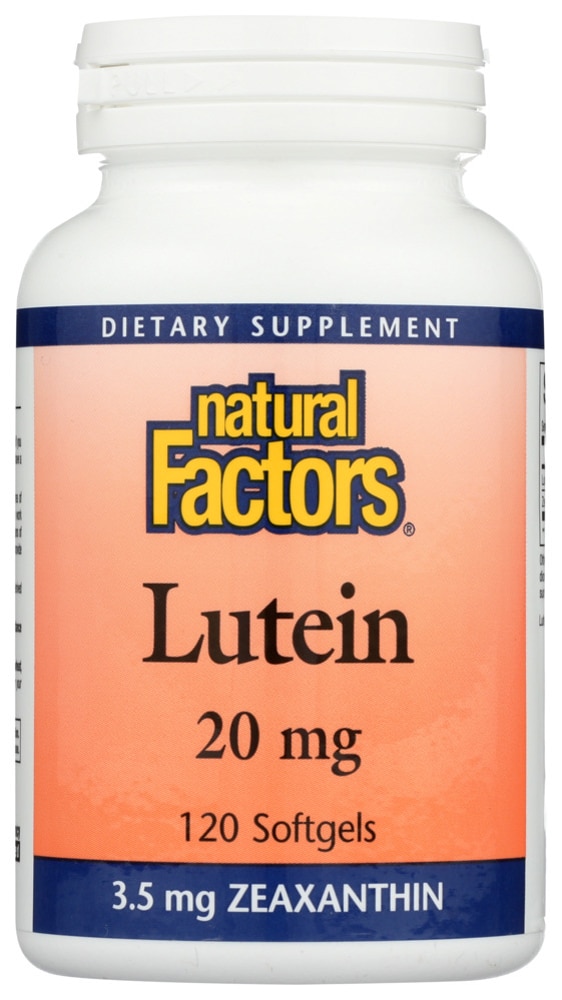Лютеин Natural Factors -- 20 мг -- 120 мягких капсул Natural Factors