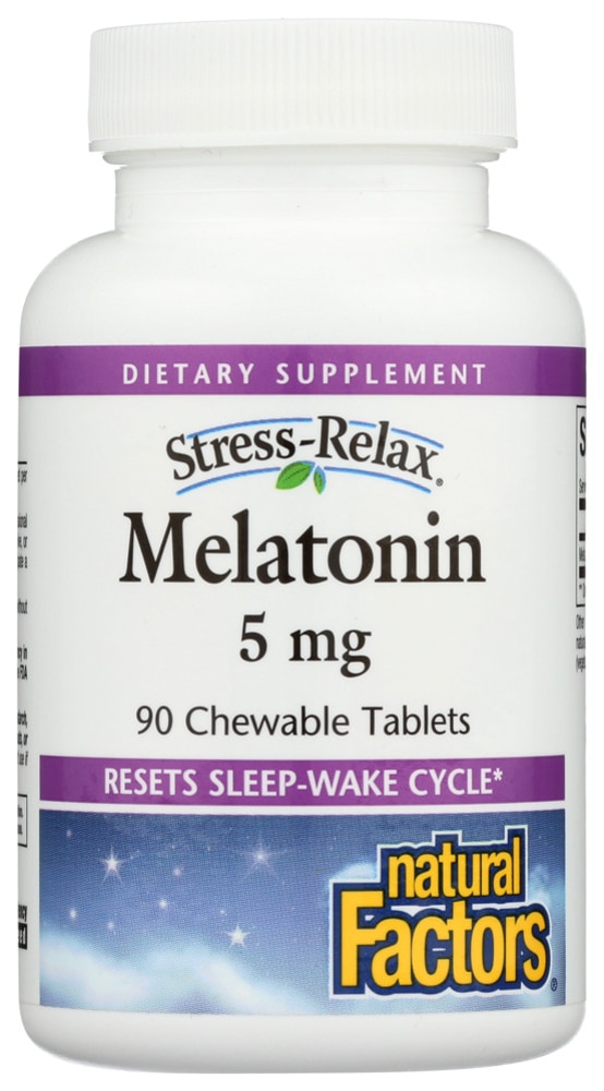 Мелатонин - 5 мг - 90 жевательных таблеток - Natural Factors Natural Factors