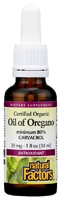 Organic Oil of Oregano -- 1 fl oz (Жидкие унции) Natural Factors