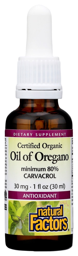 Organic Oil of Oregano -- 1 fl oz (Жидкие унции) Natural Factors