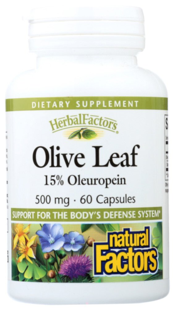 Olive Leaf Extract -- 500 mg - 60 Capsules (Капсулы) Natural Factors