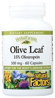 Olive Leaf Extract -- 500 mg - 60 Capsules (Капсулы) Natural Factors