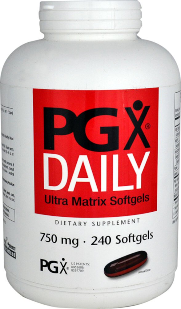 Мягкие таблетки PGX Daily Ultra Matrix, 750 мг, 240 мягких таблеток Natural Factors