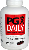 PGX® Daily Ultra Matrix Softgels — 750 мг — 240 мягких капсул Natural Factors