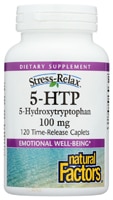 Stress-Relax® 5-HTP -- 100 mg - 120 Time Release Tablets (Таблетки с замедленным высвобождением) Natural Factors