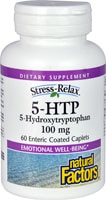 Stress-Relax® 5-HTP -- 100 mg - 60 Time Release Tablets (Таблетки с замедленным высвобождением) Natural Factors