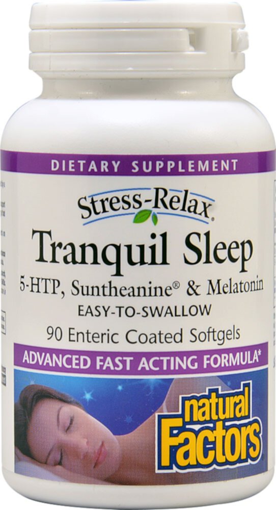 Stress-Relax® Tranquil Sleep -- 90 Enteric Coated Softgels (Мягкие капсулы) Natural Factors