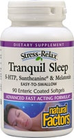 Stress-Relax® Tranquil Sleep -- 90 Enteric Coated Softgels (Мягкие капсулы) Natural Factors