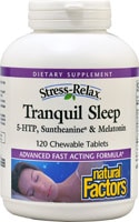 Stress-Relax® Tranquil Sleep -- 120 Chewable Tablets (Жевательные таблетки) Natural Factors