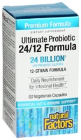 Ultimate Probiotic 24 Billion -- 60 Vegetarian Capsules (Вегетарианские капсулы) Natural Factors