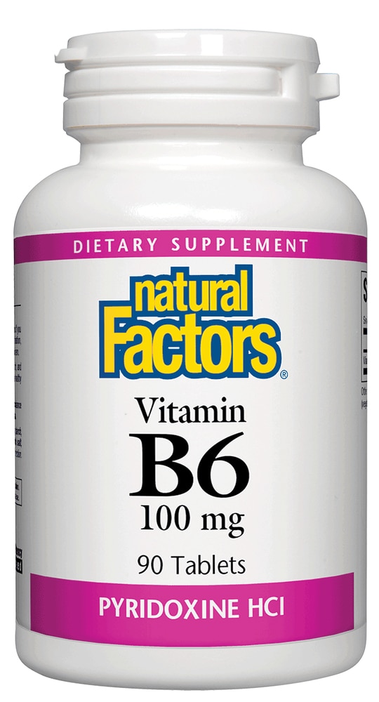 Vitamin B6 -- 100 mg - 90 Tablets (Таблетки) Natural Factors