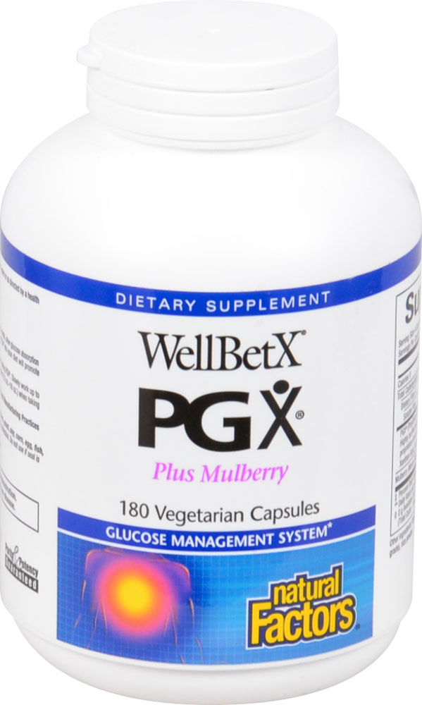 WellBetX PGX Plus Mulberry -- 180 Vegetarian Capsules (Вегетарианские капсулы) Natural Factors