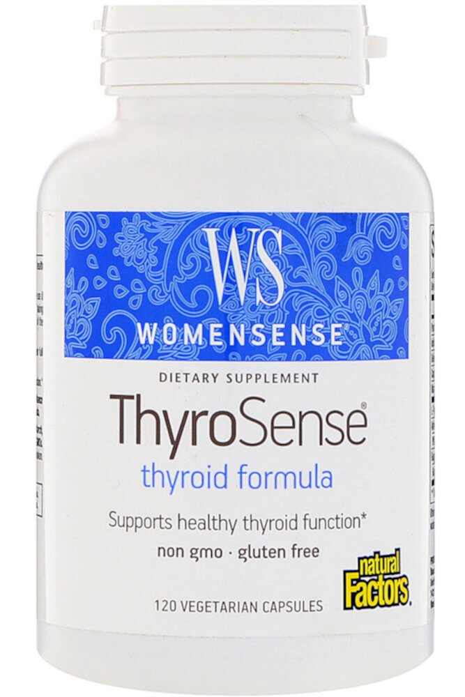 ThyroSense для женщин - 120 вегетарианских капсул - Natural Factors Natural Factors