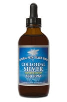 Colloidal Silver -- 250 ppm - 4 fl oz (Жидкие унции) Natural Path Silver Wings