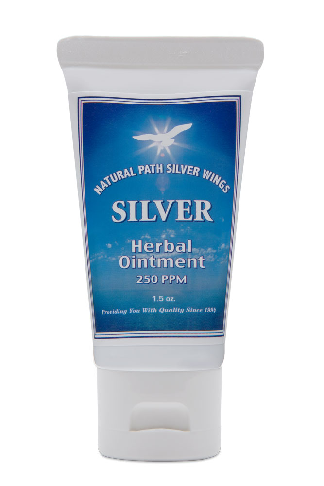 Silver Herbal Ointment (Мазь) -- 250 ppm - 1.5 oz (Унции) Natural Path Silver Wings