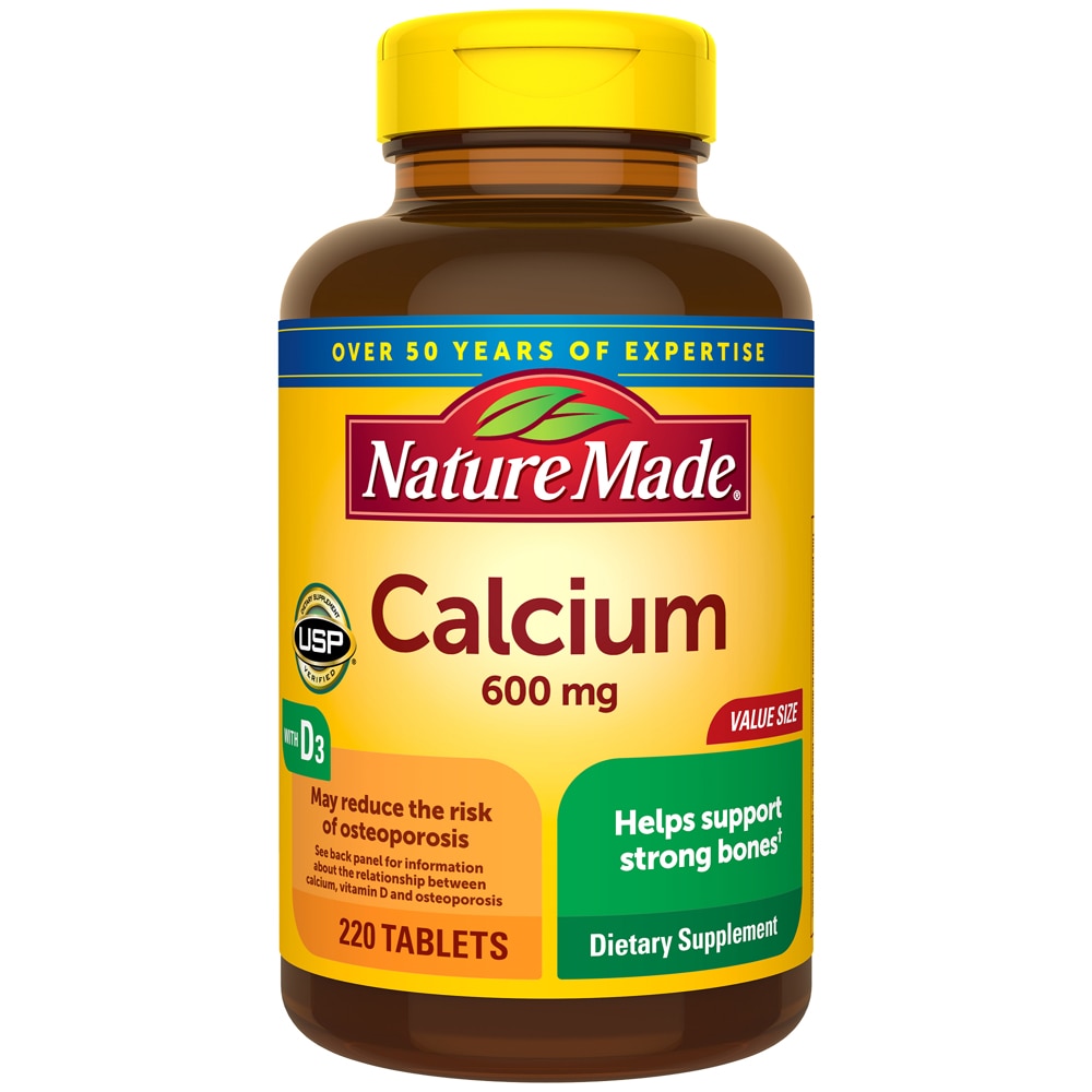 Nature Made Кальций — 600 мг — 220 таблеток Nature Made