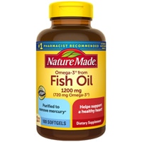 Рыбий жир Nature Made один раз в день — 1200 мг — 100 мягких желатиновых капсул Nature Made