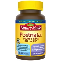 Postnatal Multi+DHA -- 200 mg - 60 Softgels (Мягкие капсулы) Nature Made