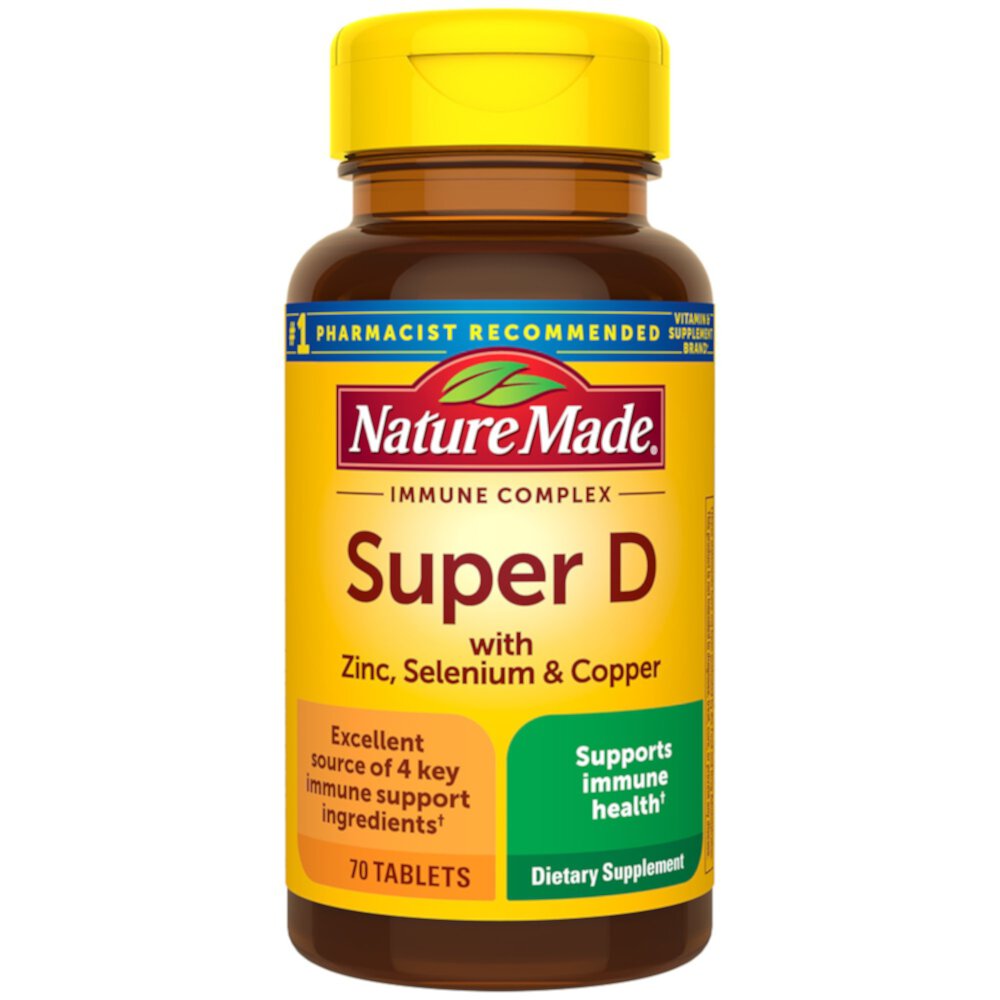 Super D Immune Complex -- 70 Tablets (Таблетки) Nature Made