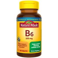Nature Made Витамин B-6 -- 100 мг -- 100 таблеток Nature Made
