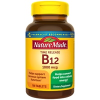 Vitamin B-12 Timed Release -- 1000 mcg - 160 Tablets (Таблетки) Nature Made