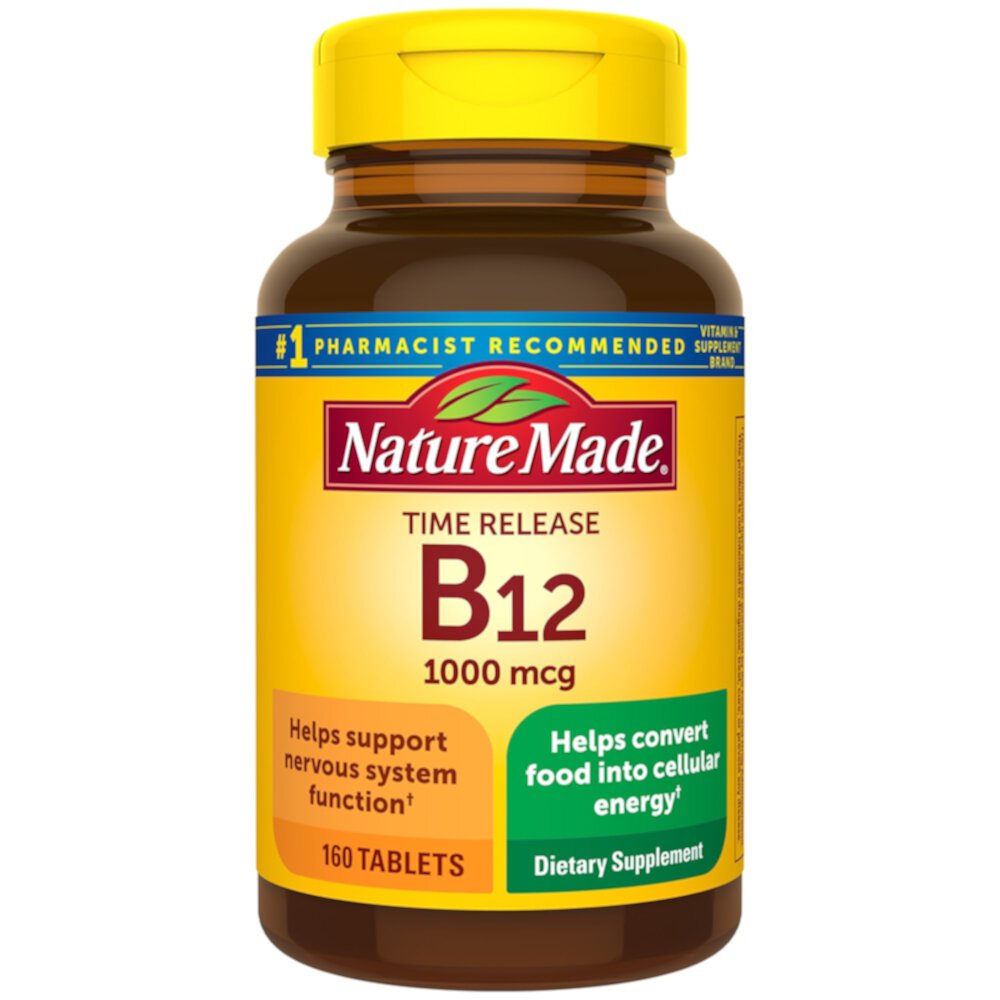 Vitamin B-12 Timed Release -- 1000 mcg - 160 Tablets (Таблетки) Nature Made