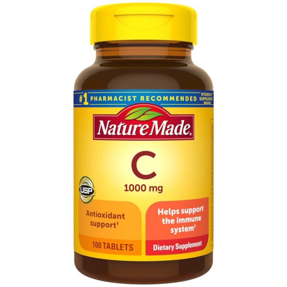 Vitamin C -- 1000 mg - 100 Tablets (Таблетки) Nature Made