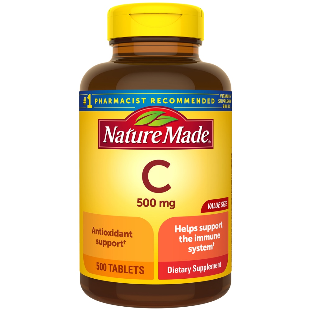 Vitamin C -- 500 mg - 500 Tablets (Таблетки) Nature Made