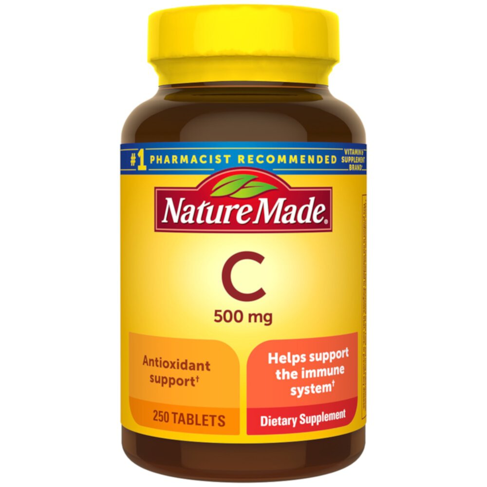 Витамин С — 500 мг — 250 капсул Nature Made
