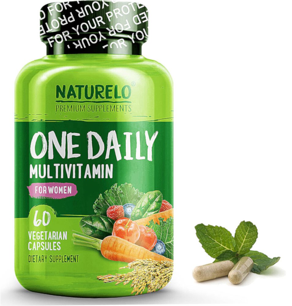 Один Дневной Мультивитамин для Женщин - 60 Вегетарианских Капсул - NATURELO NATURELO