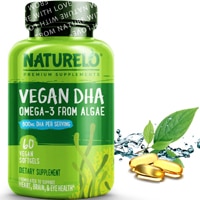 Vegan DHA Omega-3 From Algae -- 60 Vegan Softgels (Мягкие капсулы) NATURELO