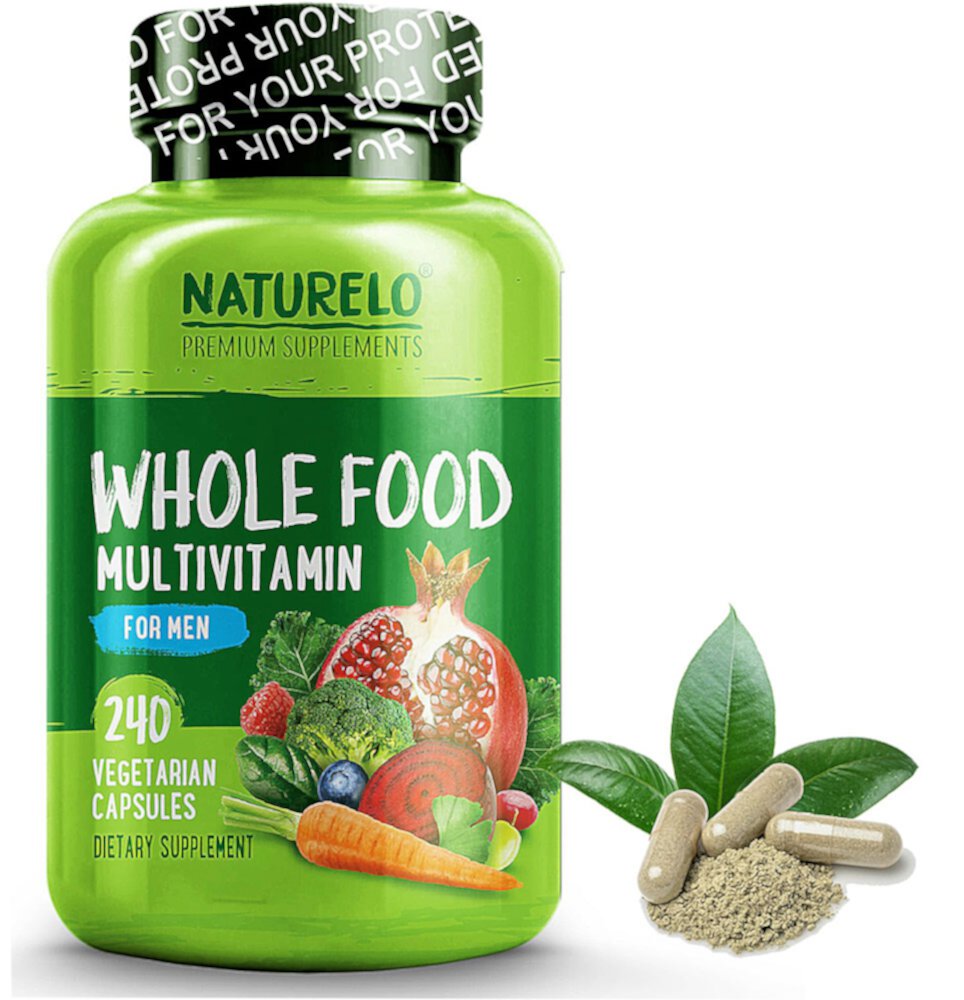 Мультивитамин для мужчин из цельных продуктов питания - 240 капсул - NATURELO NATURELO