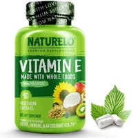 Витамин Е из органических продуктов питания - 180 мг - 90 капсул - NATURELO NATURELO