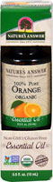 Nature's Answer 100% чистое органическое эфирное масло апельсина -- 0,5 жидких унций Nature's Answer