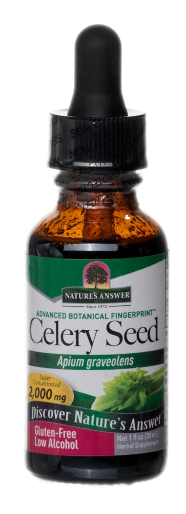 Семена сельдерея — 2000 мг — 1 жидкая унция Nature's Answer