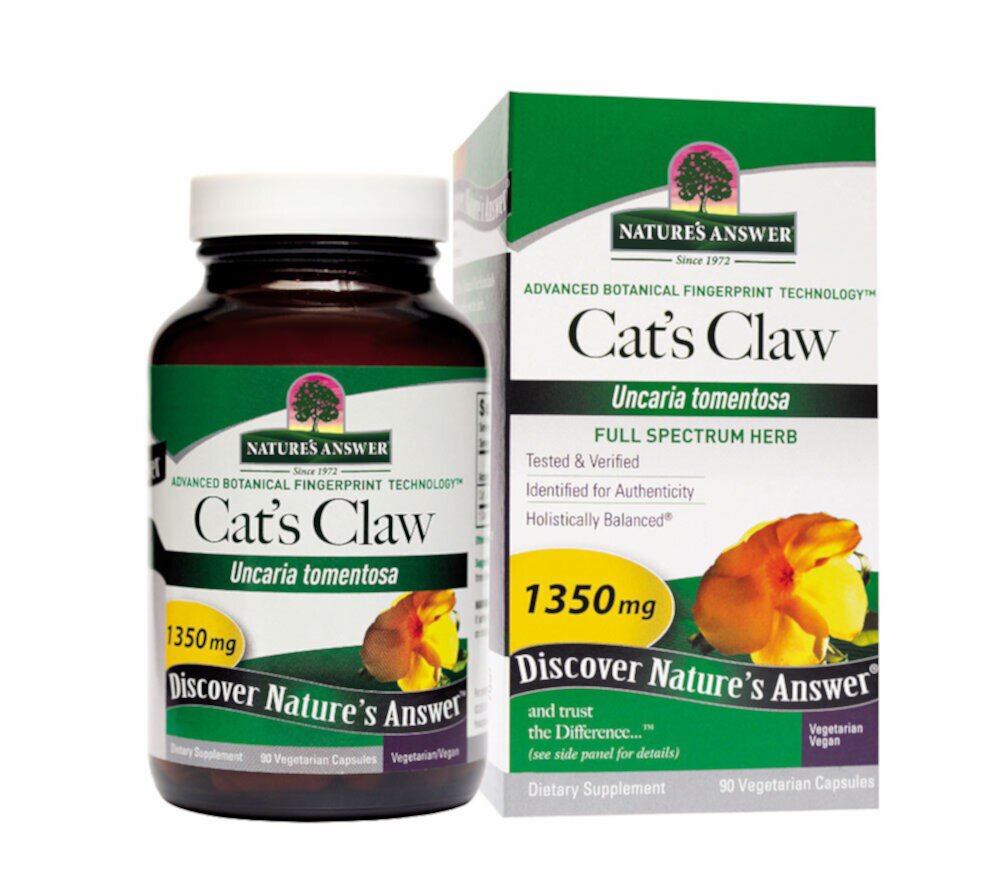 Cat's Claw -- 1350 mg - 90 Vegetarian Capsules (Вегетарианские капсулы) Nature's Answer